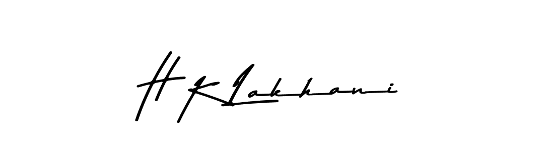 Use a signature maker to create a handwritten signature online. With this signature software, you can design (Asem Kandis PERSONAL USE) your own signature for name H K Lakhani. H K Lakhani signature style 9 images and pictures png