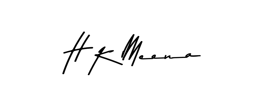 How to make H K Meena signature? Asem Kandis PERSONAL USE is a professional autograph style. Create handwritten signature for H K Meena name. H K Meena signature style 9 images and pictures png