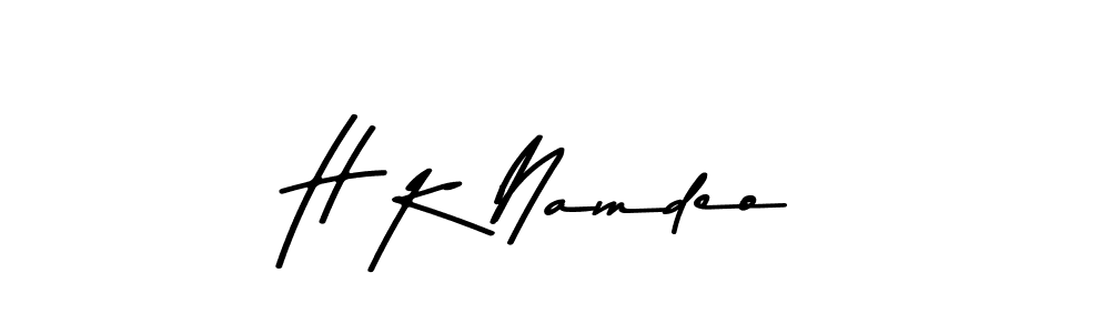 How to make H K Namdeo signature? Asem Kandis PERSONAL USE is a professional autograph style. Create handwritten signature for H K Namdeo name. H K Namdeo signature style 9 images and pictures png