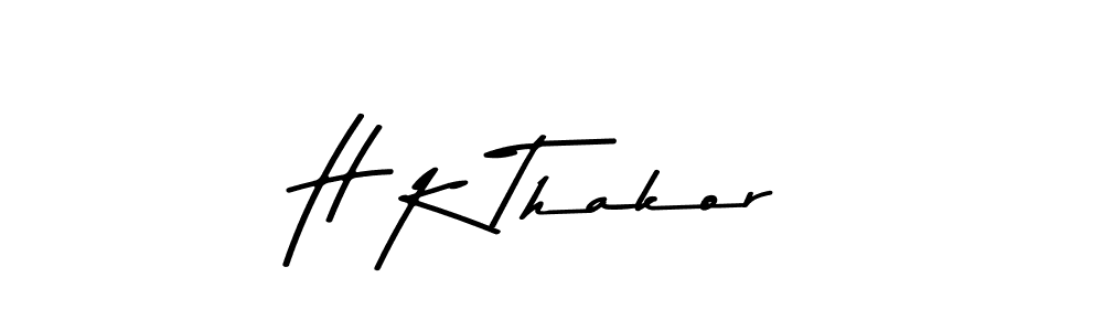 Also You can easily find your signature by using the search form. We will create H K Thakor name handwritten signature images for you free of cost using Asem Kandis PERSONAL USE sign style. H K Thakor signature style 9 images and pictures png