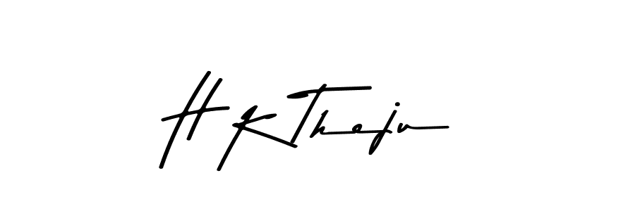 How to make H K Theju signature? Asem Kandis PERSONAL USE is a professional autograph style. Create handwritten signature for H K Theju name. H K Theju signature style 9 images and pictures png