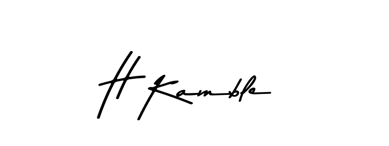 Similarly Asem Kandis PERSONAL USE is the best handwritten signature design. Signature creator online .You can use it as an online autograph creator for name H Kamble. H Kamble signature style 9 images and pictures png