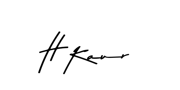 How to make H Kaur signature? Asem Kandis PERSONAL USE is a professional autograph style. Create handwritten signature for H Kaur name. H Kaur signature style 9 images and pictures png