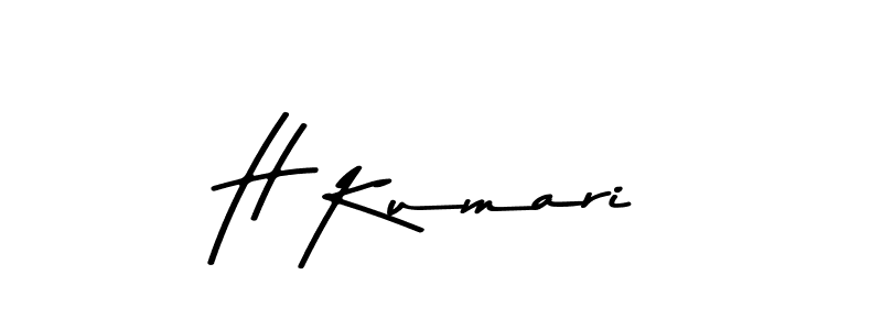 if you are searching for the best signature style for your name H Kumari. so please give up your signature search. here we have designed multiple signature styles  using Asem Kandis PERSONAL USE. H Kumari signature style 9 images and pictures png