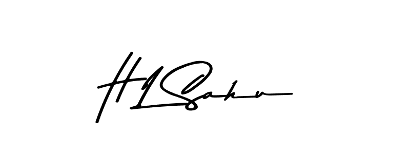 Also You can easily find your signature by using the search form. We will create H L Sahu name handwritten signature images for you free of cost using Asem Kandis PERSONAL USE sign style. H L Sahu signature style 9 images and pictures png