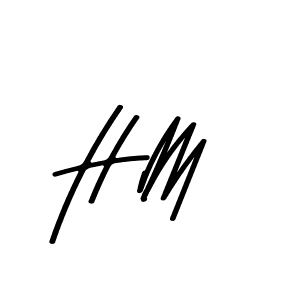 How to make H M signature? Asem Kandis PERSONAL USE is a professional autograph style. Create handwritten signature for H M name. H M signature style 9 images and pictures png