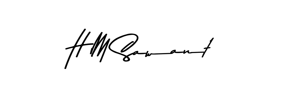 You should practise on your own different ways (Asem Kandis PERSONAL USE) to write your name (H M Sawant) in signature. don't let someone else do it for you. H M Sawant signature style 9 images and pictures png