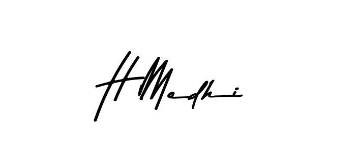 Use a signature maker to create a handwritten signature online. With this signature software, you can design (Asem Kandis PERSONAL USE) your own signature for name H Medhi. H Medhi signature style 9 images and pictures png