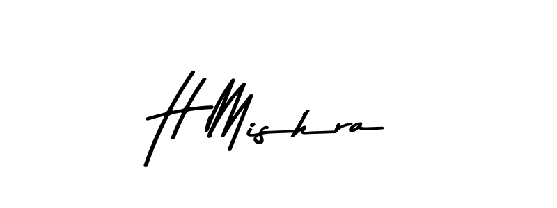 H Mishra stylish signature style. Best Handwritten Sign (Asem Kandis PERSONAL USE) for my name. Handwritten Signature Collection Ideas for my name H Mishra. H Mishra signature style 9 images and pictures png