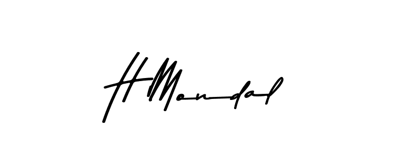 H Mondal stylish signature style. Best Handwritten Sign (Asem Kandis PERSONAL USE) for my name. Handwritten Signature Collection Ideas for my name H Mondal. H Mondal signature style 9 images and pictures png