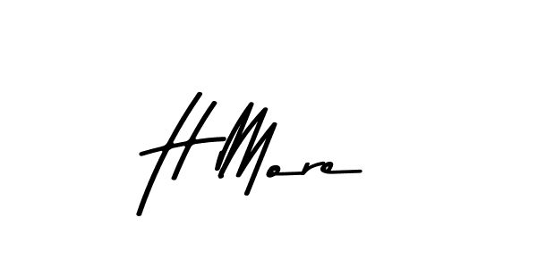 Also You can easily find your signature by using the search form. We will create H More name handwritten signature images for you free of cost using Asem Kandis PERSONAL USE sign style. H More signature style 9 images and pictures png