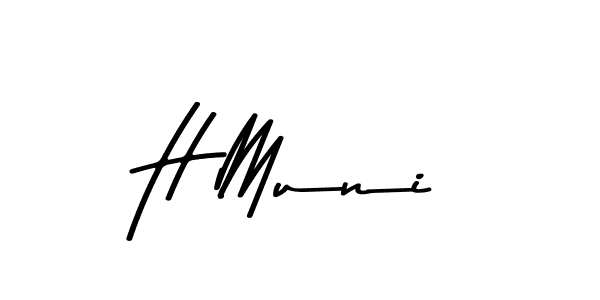 You should practise on your own different ways (Asem Kandis PERSONAL USE) to write your name (H Muni) in signature. don't let someone else do it for you. H Muni signature style 9 images and pictures png