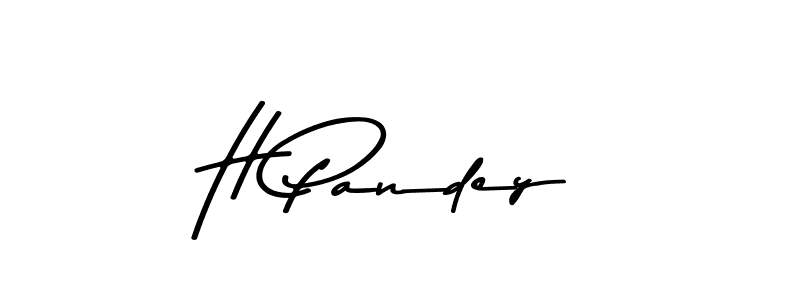 Design your own signature with our free online signature maker. With this signature software, you can create a handwritten (Asem Kandis PERSONAL USE) signature for name H Pandey. H Pandey signature style 9 images and pictures png