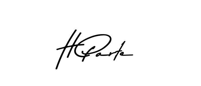 How to make H Parte signature? Asem Kandis PERSONAL USE is a professional autograph style. Create handwritten signature for H Parte name. H Parte signature style 9 images and pictures png