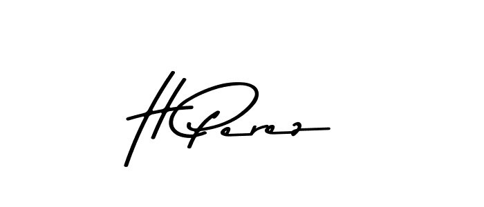 Design your own signature with our free online signature maker. With this signature software, you can create a handwritten (Asem Kandis PERSONAL USE) signature for name H Perez. H Perez signature style 9 images and pictures png
