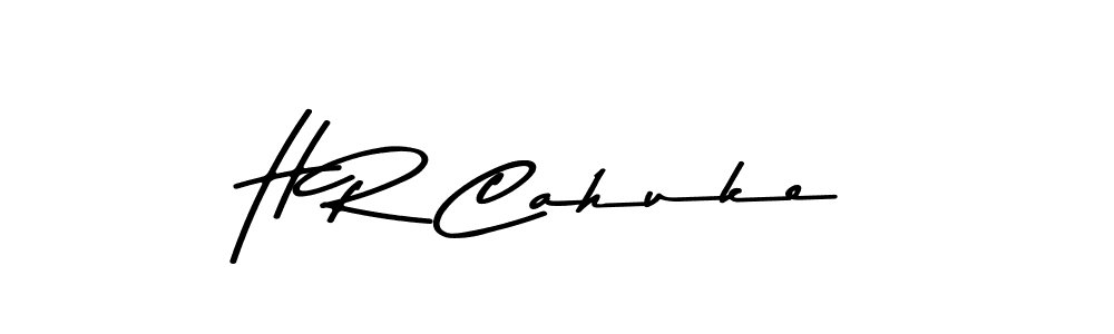 H R Cahuke stylish signature style. Best Handwritten Sign (Asem Kandis PERSONAL USE) for my name. Handwritten Signature Collection Ideas for my name H R Cahuke. H R Cahuke signature style 9 images and pictures png
