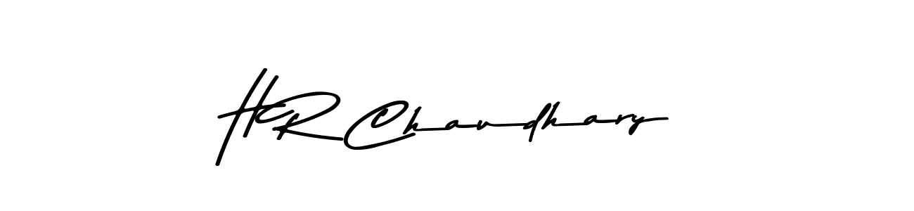 Also You can easily find your signature by using the search form. We will create H R Chaudhary name handwritten signature images for you free of cost using Asem Kandis PERSONAL USE sign style. H R Chaudhary signature style 9 images and pictures png