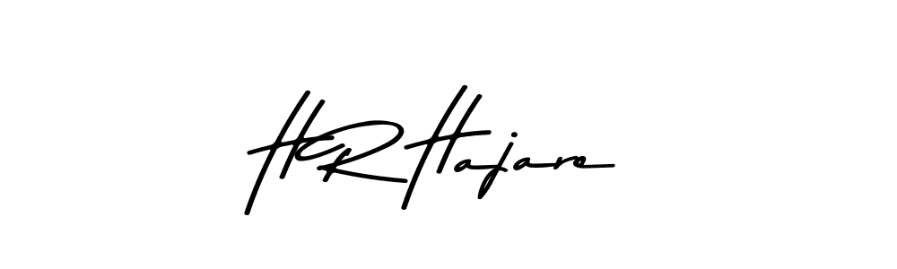 The best way (Asem Kandis PERSONAL USE) to make a short signature is to pick only two or three words in your name. The name H R Hajare include a total of six letters. For converting this name. H R Hajare signature style 9 images and pictures png