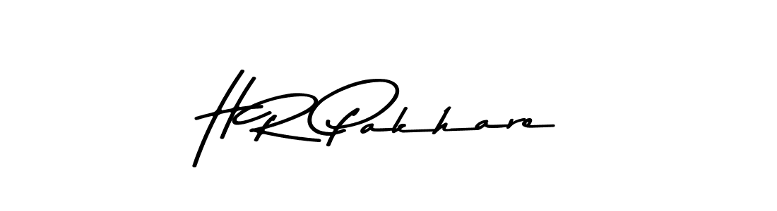 Create a beautiful signature design for name H R Pakhare. With this signature (Asem Kandis PERSONAL USE) fonts, you can make a handwritten signature for free. H R Pakhare signature style 9 images and pictures png