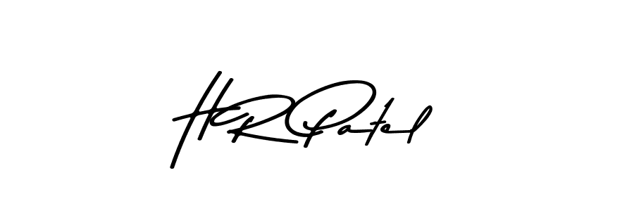 Design your own signature with our free online signature maker. With this signature software, you can create a handwritten (Asem Kandis PERSONAL USE) signature for name H R Patel. H R Patel signature style 9 images and pictures png