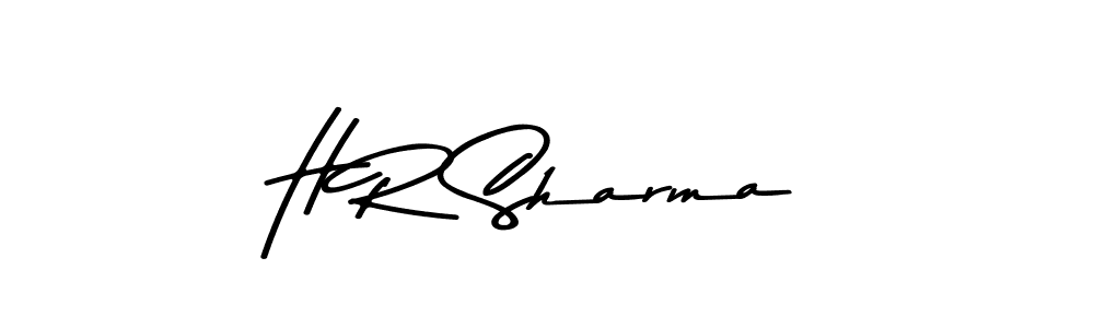 Use a signature maker to create a handwritten signature online. With this signature software, you can design (Asem Kandis PERSONAL USE) your own signature for name H R Sharma. H R Sharma signature style 9 images and pictures png