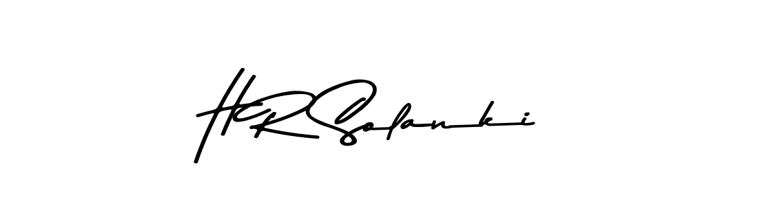 Make a beautiful signature design for name H R Solanki. With this signature (Asem Kandis PERSONAL USE) style, you can create a handwritten signature for free. H R Solanki signature style 9 images and pictures png