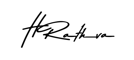 Quickly download H Rathva name signature in high-resolution PNG using Asem Kandis PERSONAL USE style. Ready to insert into PDFs and online applications. H Rathva signature style 9 images and pictures png