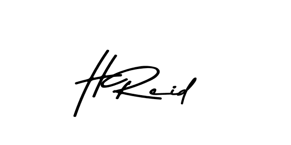 The best way (Asem Kandis PERSONAL USE) to make a short signature is to pick only two or three words in your name. The name H Reid include a total of six letters. For converting this name. H Reid signature style 9 images and pictures png