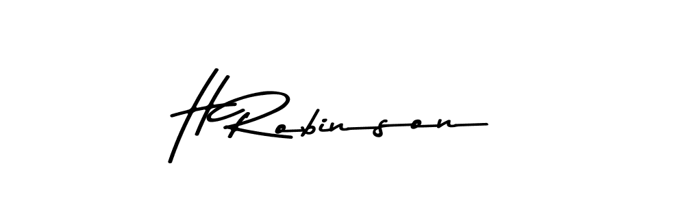 Design your own signature with our free online signature maker. With this signature software, you can create a handwritten (Asem Kandis PERSONAL USE) signature for name H Robinson. H Robinson signature style 9 images and pictures png