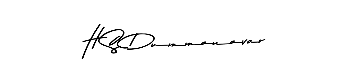 Make a beautiful signature design for name H S Dummanavar. With this signature (Asem Kandis PERSONAL USE) style, you can create a handwritten signature for free. H S Dummanavar signature style 9 images and pictures png