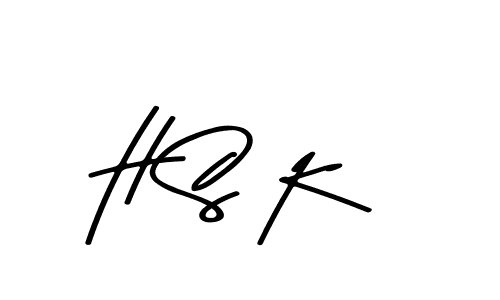 How to make H S K name signature. Use Asem Kandis PERSONAL USE style for creating short signs online. This is the latest handwritten sign. H S K signature style 9 images and pictures png