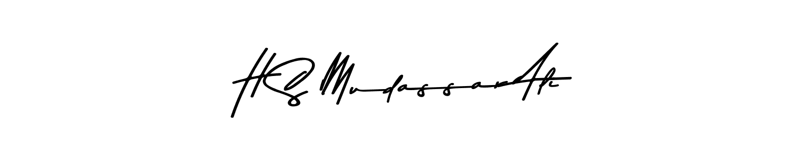 This is the best signature style for the H S Mudassar Ali name. Also you like these signature font (Asem Kandis PERSONAL USE). Mix name signature. H S Mudassar Ali signature style 9 images and pictures png