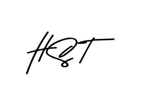 Design your own signature with our free online signature maker. With this signature software, you can create a handwritten (Asem Kandis PERSONAL USE) signature for name H S T. H S T signature style 9 images and pictures png