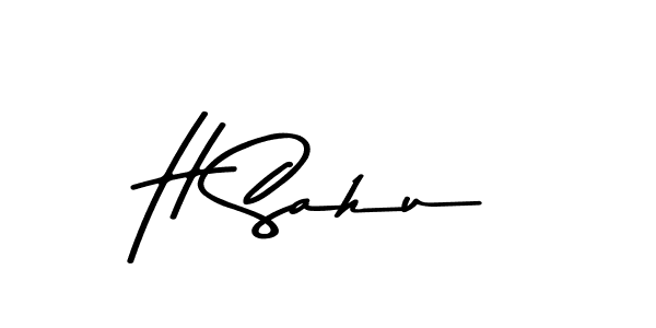 H Sahu stylish signature style. Best Handwritten Sign (Asem Kandis PERSONAL USE) for my name. Handwritten Signature Collection Ideas for my name H Sahu. H Sahu signature style 9 images and pictures png