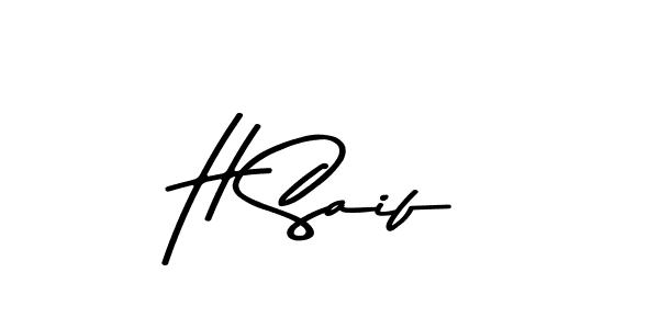 You can use this online signature creator to create a handwritten signature for the name H Saif. This is the best online autograph maker. H Saif signature style 9 images and pictures png