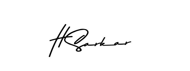 How to make H Sarkar signature? Asem Kandis PERSONAL USE is a professional autograph style. Create handwritten signature for H Sarkar name. H Sarkar signature style 9 images and pictures png