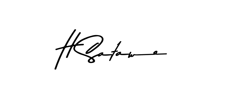 You should practise on your own different ways (Asem Kandis PERSONAL USE) to write your name (H Satawe) in signature. don't let someone else do it for you. H Satawe signature style 9 images and pictures png