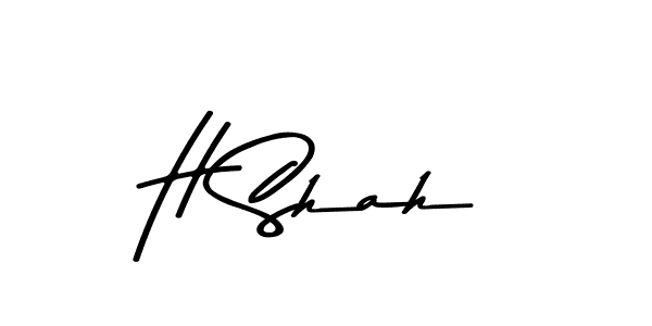 H Shah stylish signature style. Best Handwritten Sign (Asem Kandis PERSONAL USE) for my name. Handwritten Signature Collection Ideas for my name H Shah. H Shah signature style 9 images and pictures png