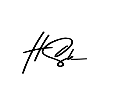 Design your own signature with our free online signature maker. With this signature software, you can create a handwritten (Asem Kandis PERSONAL USE) signature for name H Sk. H Sk signature style 9 images and pictures png