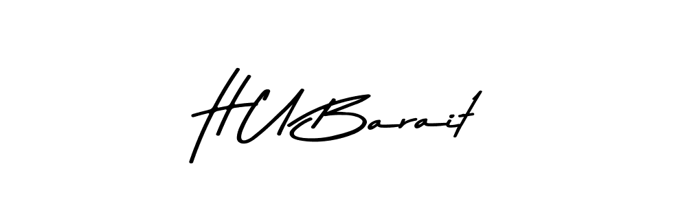 Asem Kandis PERSONAL USE is a professional signature style that is perfect for those who want to add a touch of class to their signature. It is also a great choice for those who want to make their signature more unique. Get H U Barait name to fancy signature for free. H U Barait signature style 9 images and pictures png