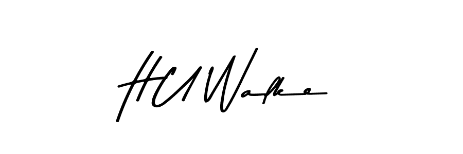 Use a signature maker to create a handwritten signature online. With this signature software, you can design (Asem Kandis PERSONAL USE) your own signature for name H U Walke. H U Walke signature style 9 images and pictures png