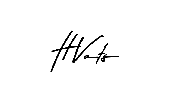 How to Draw H Vats signature style? Asem Kandis PERSONAL USE is a latest design signature styles for name H Vats. H Vats signature style 9 images and pictures png