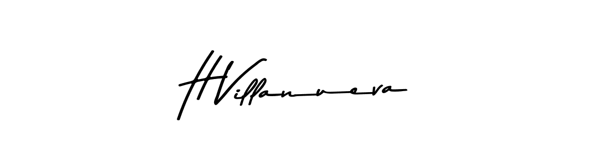 Design your own signature with our free online signature maker. With this signature software, you can create a handwritten (Asem Kandis PERSONAL USE) signature for name H Villanueva. H Villanueva signature style 9 images and pictures png