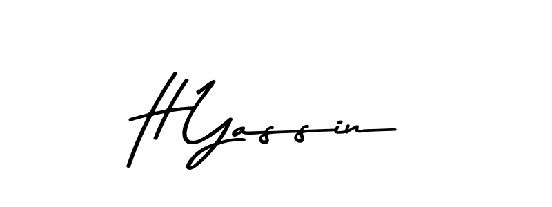 You should practise on your own different ways (Asem Kandis PERSONAL USE) to write your name (H Yassin) in signature. don't let someone else do it for you. H Yassin signature style 9 images and pictures png