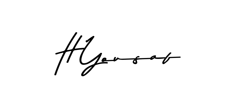 Make a beautiful signature design for name H Yousaf. Use this online signature maker to create a handwritten signature for free. H Yousaf signature style 9 images and pictures png