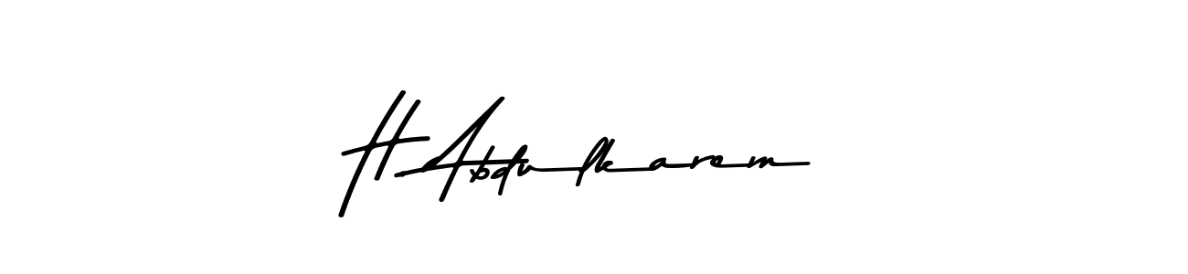 Make a beautiful signature design for name H. Abdulkarem. With this signature (Asem Kandis PERSONAL USE) style, you can create a handwritten signature for free. H. Abdulkarem signature style 9 images and pictures png