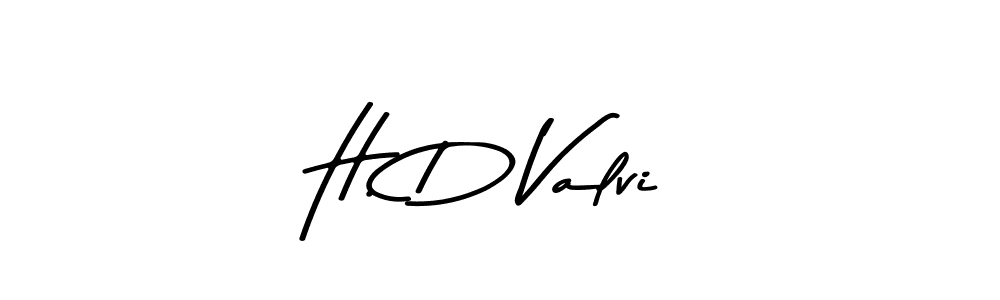 Similarly Asem Kandis PERSONAL USE is the best handwritten signature design. Signature creator online .You can use it as an online autograph creator for name H. D Valvi. H. D Valvi signature style 9 images and pictures png