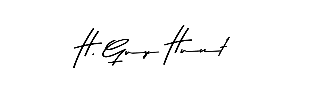 This is the best signature style for the H. Guy Hunt name. Also you like these signature font (Asem Kandis PERSONAL USE). Mix name signature. H. Guy Hunt signature style 9 images and pictures png