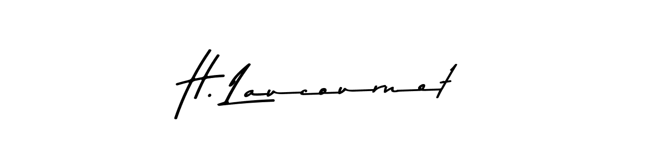 Make a beautiful signature design for name H. Laucournet. With this signature (Asem Kandis PERSONAL USE) style, you can create a handwritten signature for free. H. Laucournet signature style 9 images and pictures png