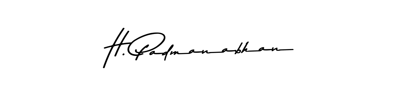 Design your own signature with our free online signature maker. With this signature software, you can create a handwritten (Asem Kandis PERSONAL USE) signature for name H. Padmanabhan. H. Padmanabhan signature style 9 images and pictures png